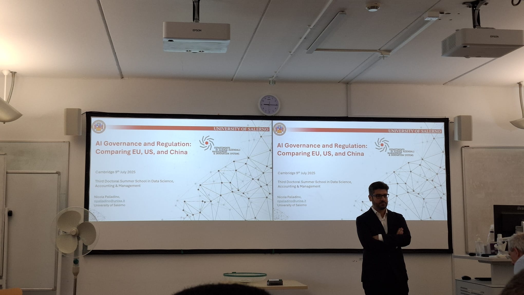 Dr. Nicola Palladino at the Third Doctoral Summer School 2025